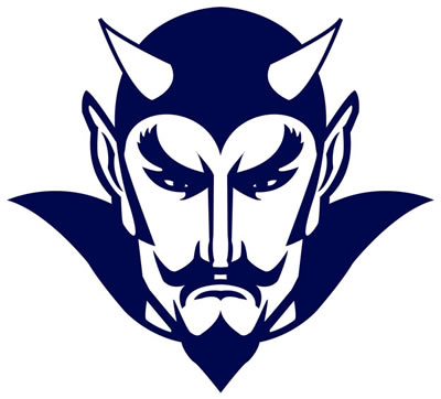 Blue devil mascot clipart