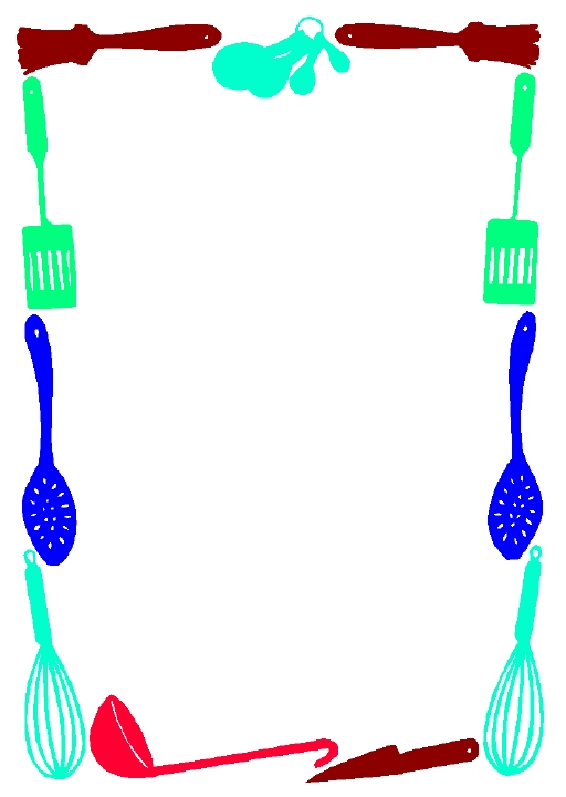 Kitchen Borders Clipart