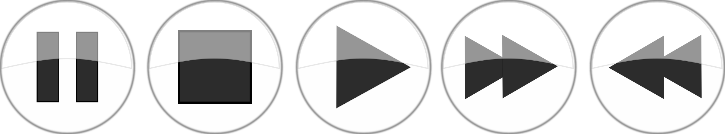 Clipart - Glossy media player buttons