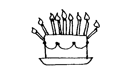 Black And White Birthday Party Clipart