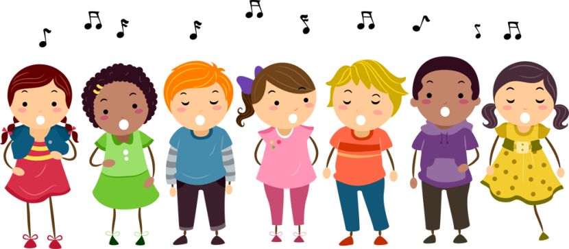 Clipart of children singing