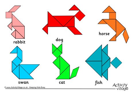 Tangram puzzle- a fun way of introducing the concepts of geometry ...