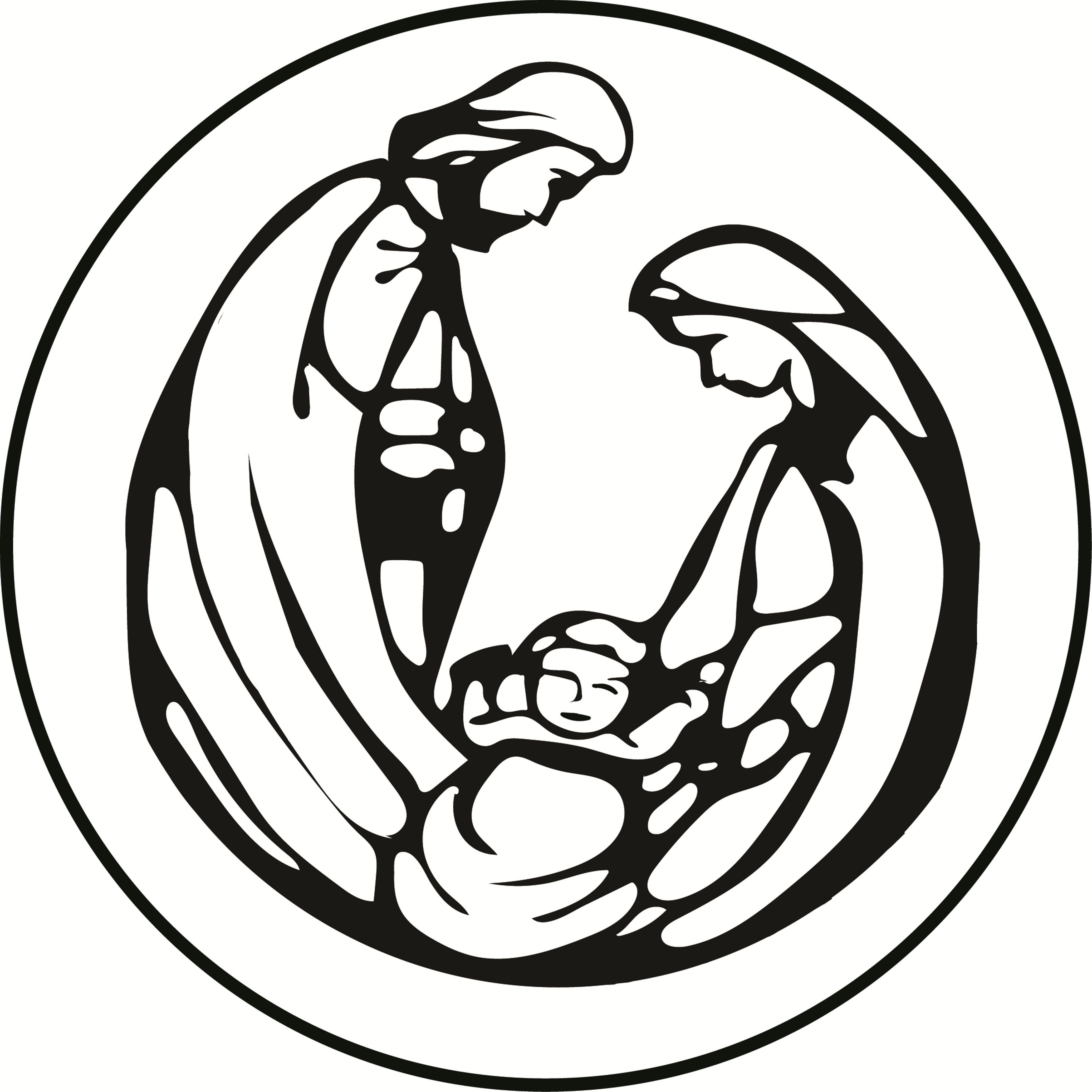 The holy family clipart