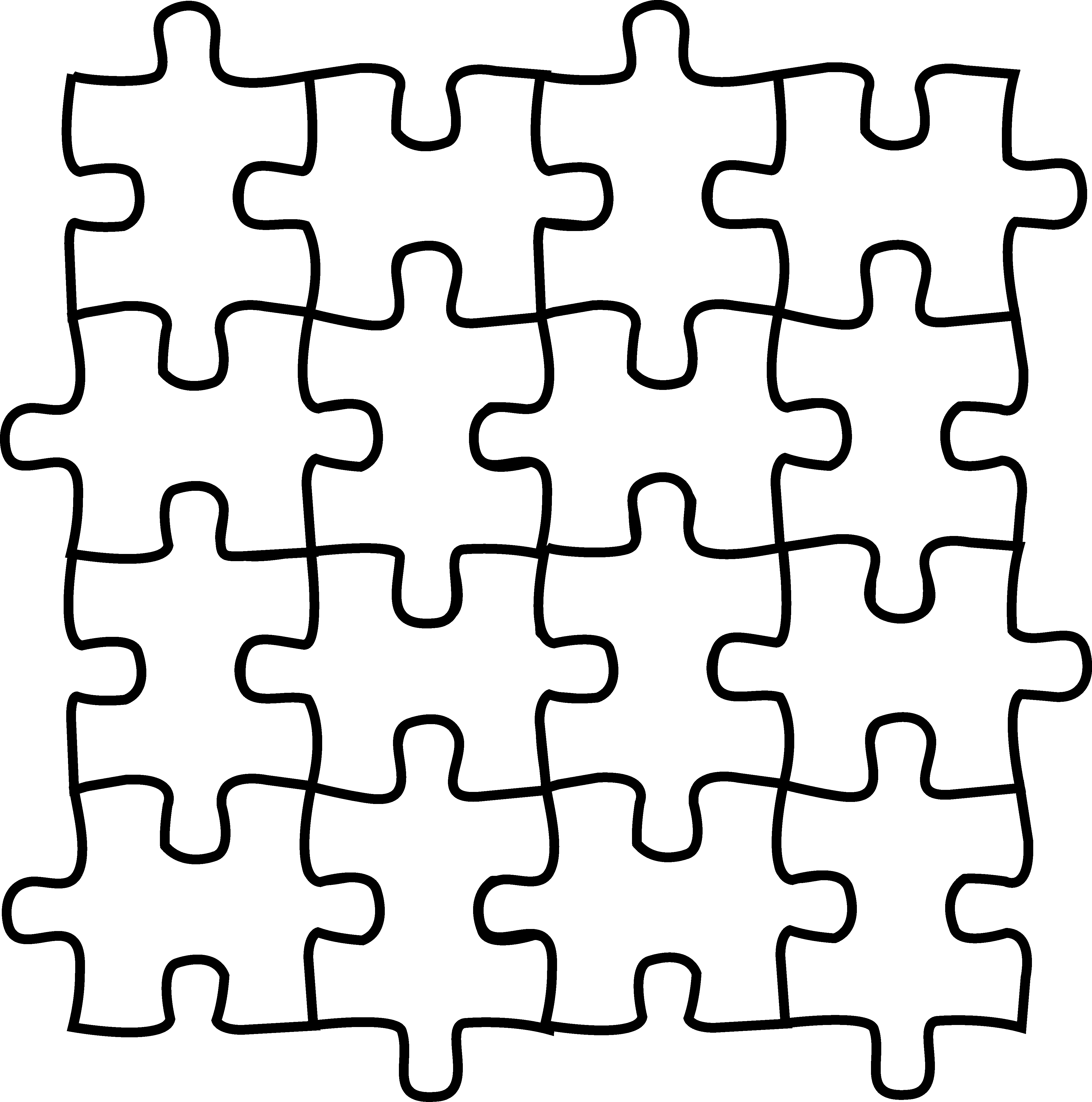 Puzzle Piece Coloring Page - AZ Coloring Pages