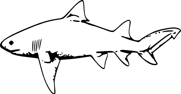 Tiger shark clipart