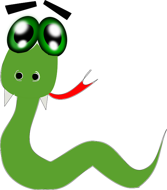 SNAKE, POISON FANGS, FANGS, REPTILE, CARTOON, FUNNY - Public ...