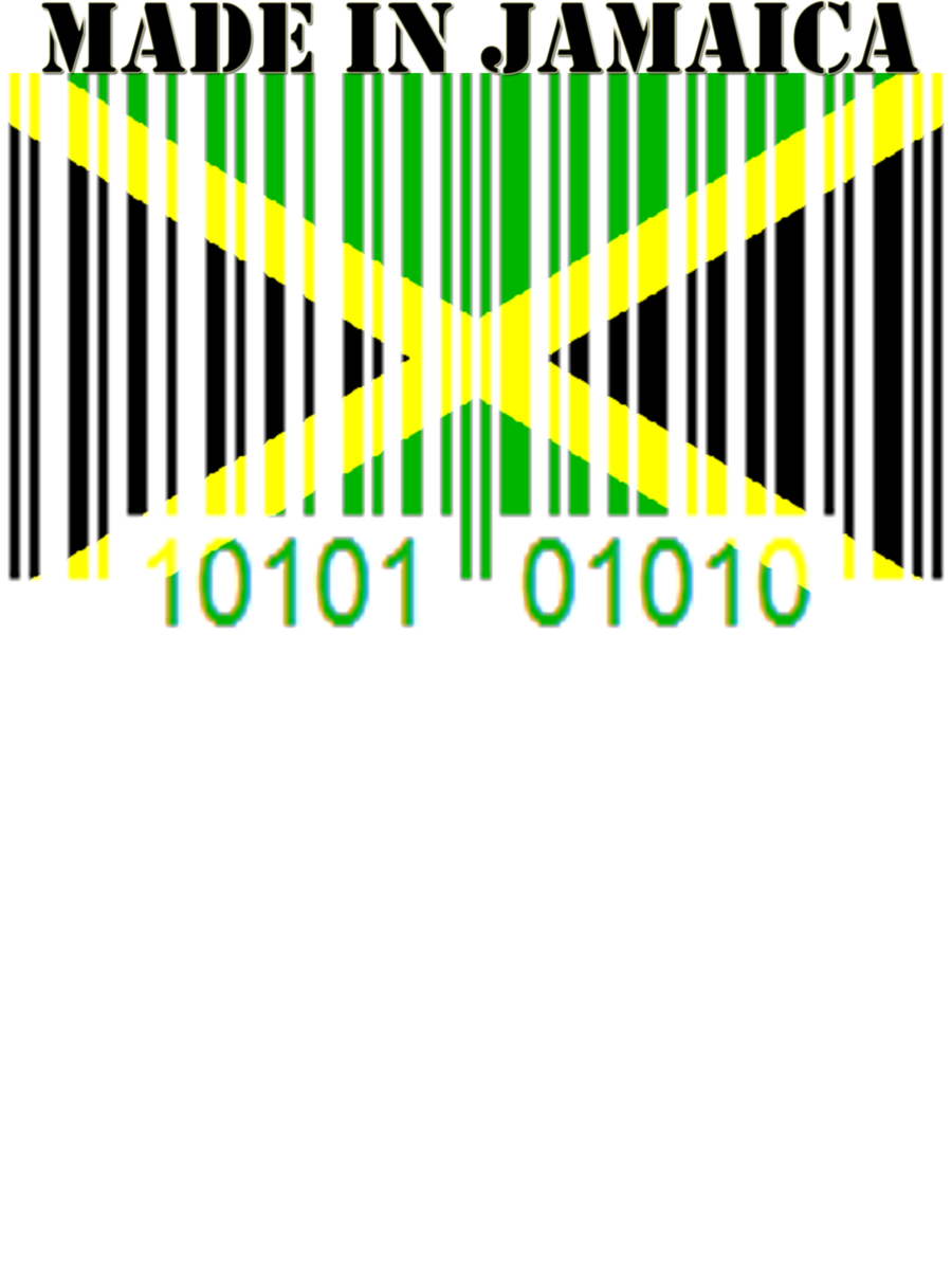 MADE IN JAMAICA - Barcode and Flag