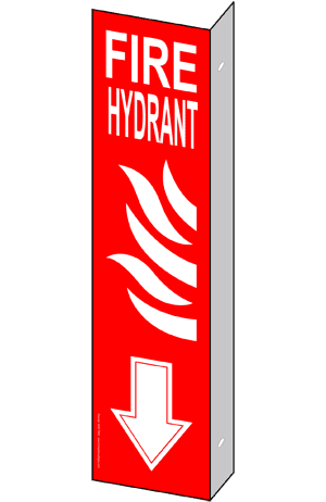 Fire Safety / Equipment: Fire Hydrant sign #NHE-7565Proj - Safety ...
