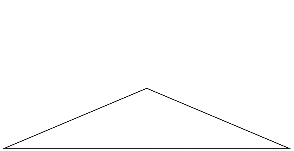 Isosceles Triangle degrees 134, 23, 23 | ClipArt ETC