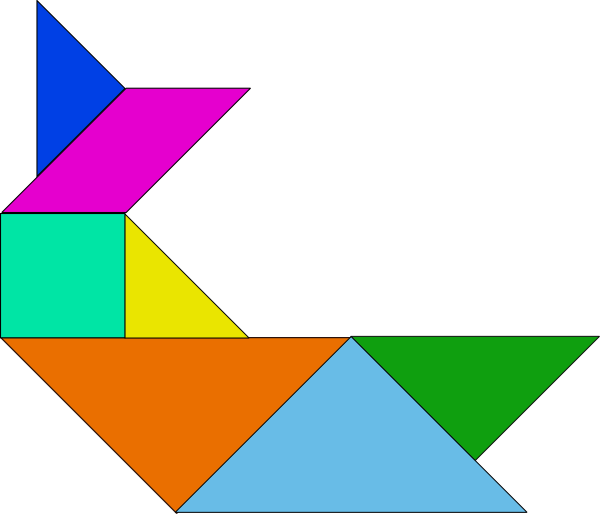 Tangram Puzzle clip art - vector clip art online, royalty free ...