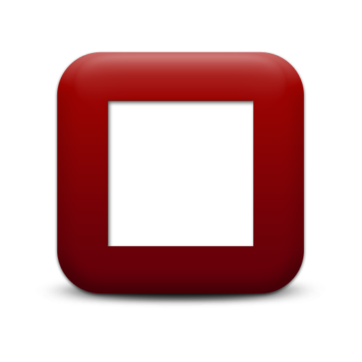 Simple Red Square Icons Symbols Shapes » Icons Etc