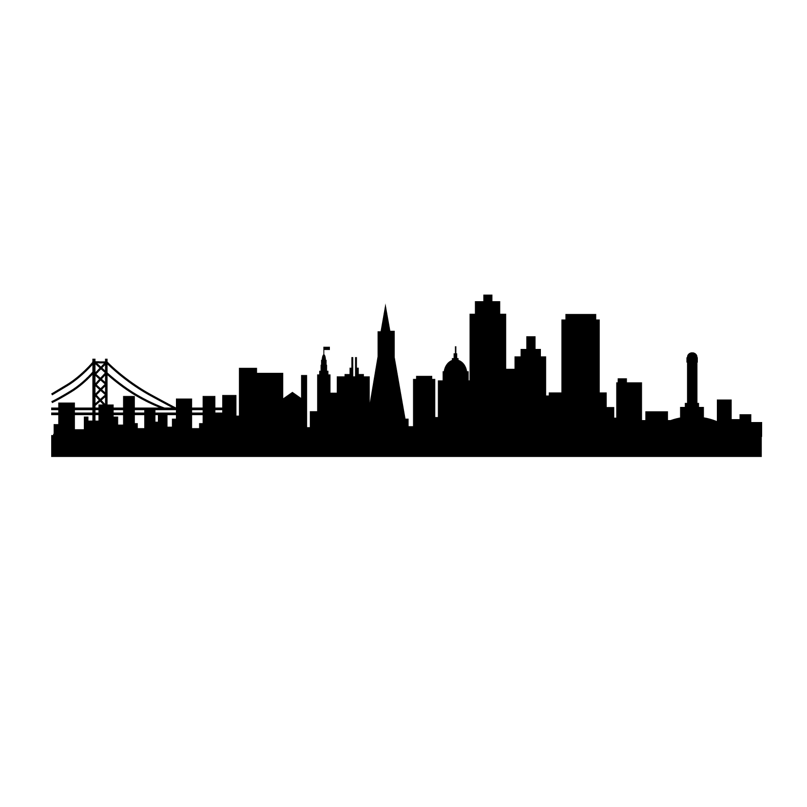 Gotham City Skyline Outline | Tera Wallpaper