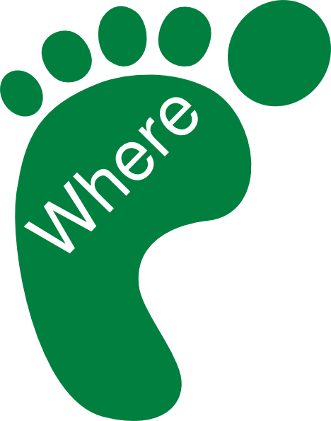 Where Footprint clip art - vector clip art online, royalty free ...