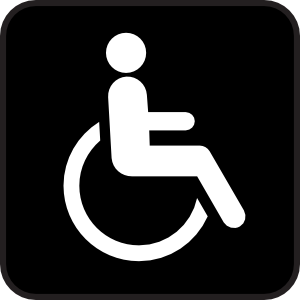 Wheel Chair 2 clip art - vector clip art online, royalty free ...