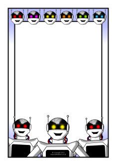 Skeletons A4 page borders | Clip Art, Graphics, Templates, Patterns