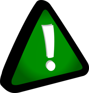Attention Green clip art - vector clip art online, royalty free ...