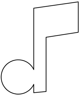 Music Note Outline
