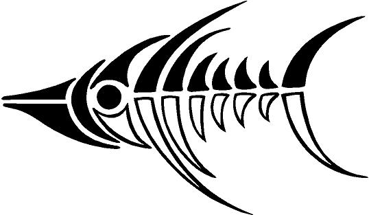 Tribal Fish Vinyl Decal Car Truck Boat RV Bike Sticker 16