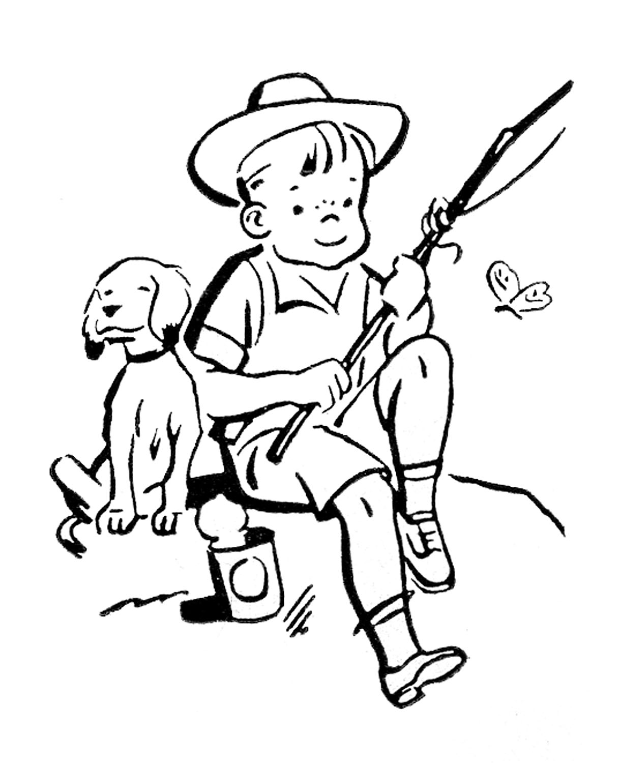 Retro Images - Cute Kids - Gardening - Fishing - Playing - The ...