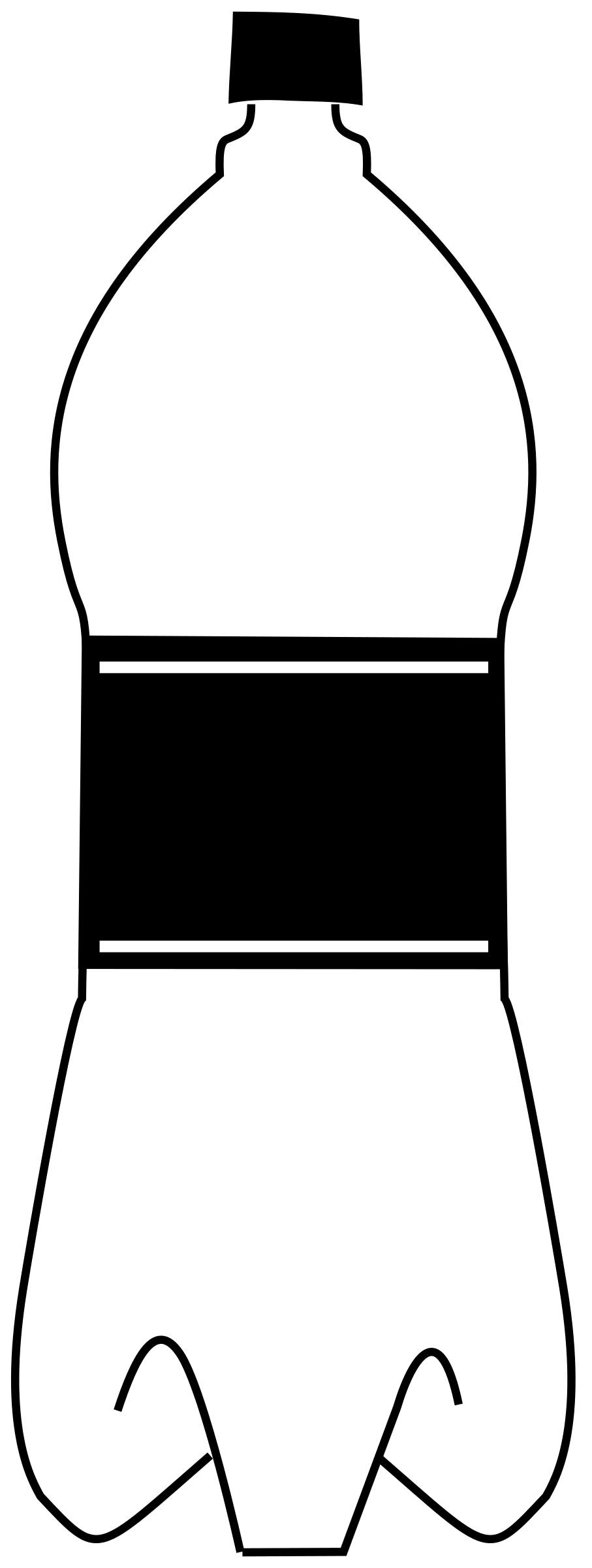 Bottle clipart black and white