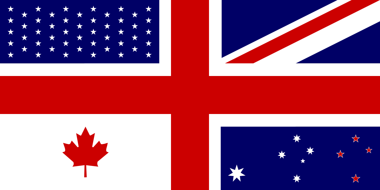 Canada, USA, Great Britain, Australia, and New Zealand combined ...