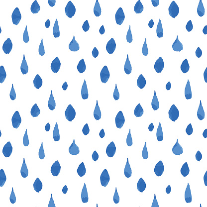 Raindrops Falling Sky Drawing Clip Art, Vector Images ...