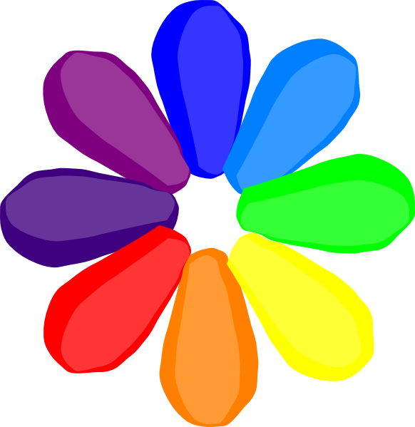 Bright Colorful Daisy Clipart