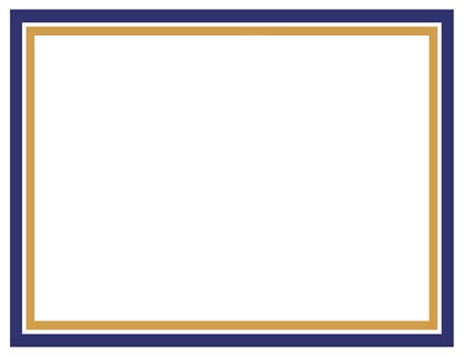 Gold & Blue Border | Bellartisan