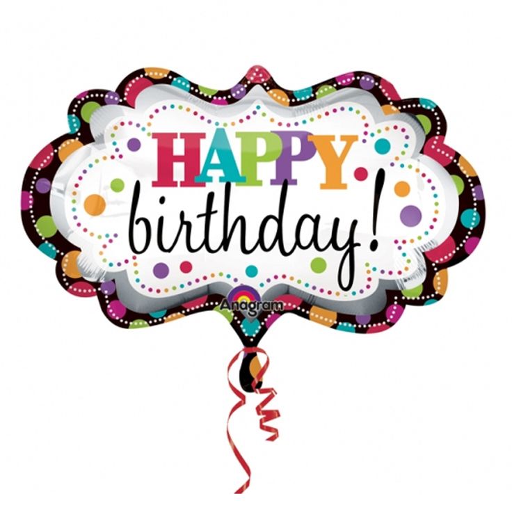 Happy birthday balloon clipart