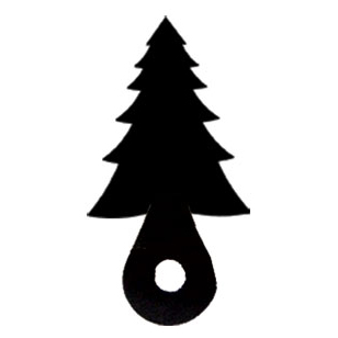 Village Wrought Iron DHK-42 Pine Tree Door Silhouette