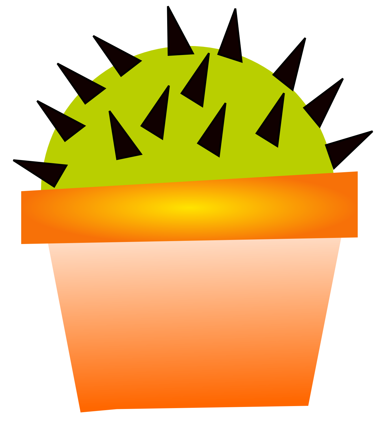 Clip Art: Cactus 13 Flower Redonkulous ...