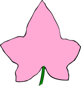 Ivy Leaf Big Pink clip art - Free Clipart Images