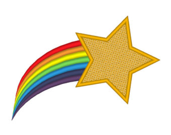 Shooting stars clipart