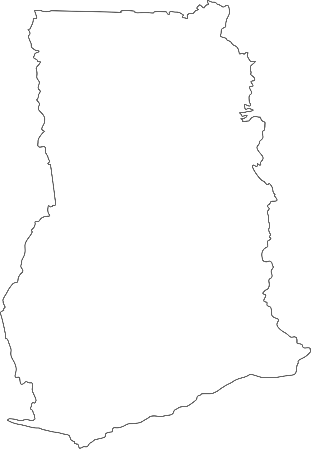 Ghana map clipart