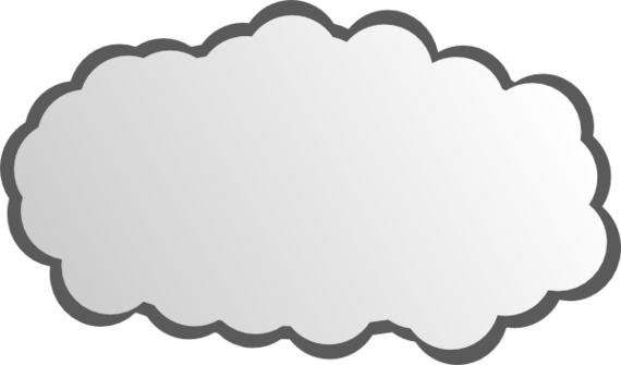 Visio Cloud Shape Clipart - Free to use Clip Art Resource