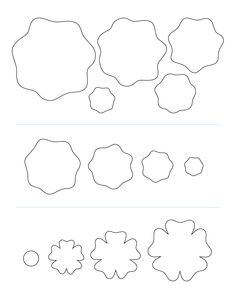 flower templates | Flower Template, Felt Flower ...