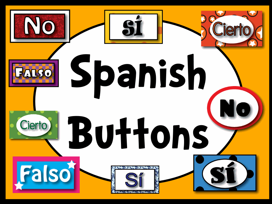 This resource pack contains buttons in Spanish - Si, No, Cierto, Falso (yes, no, true, and false). This resource pack will install in shared ...