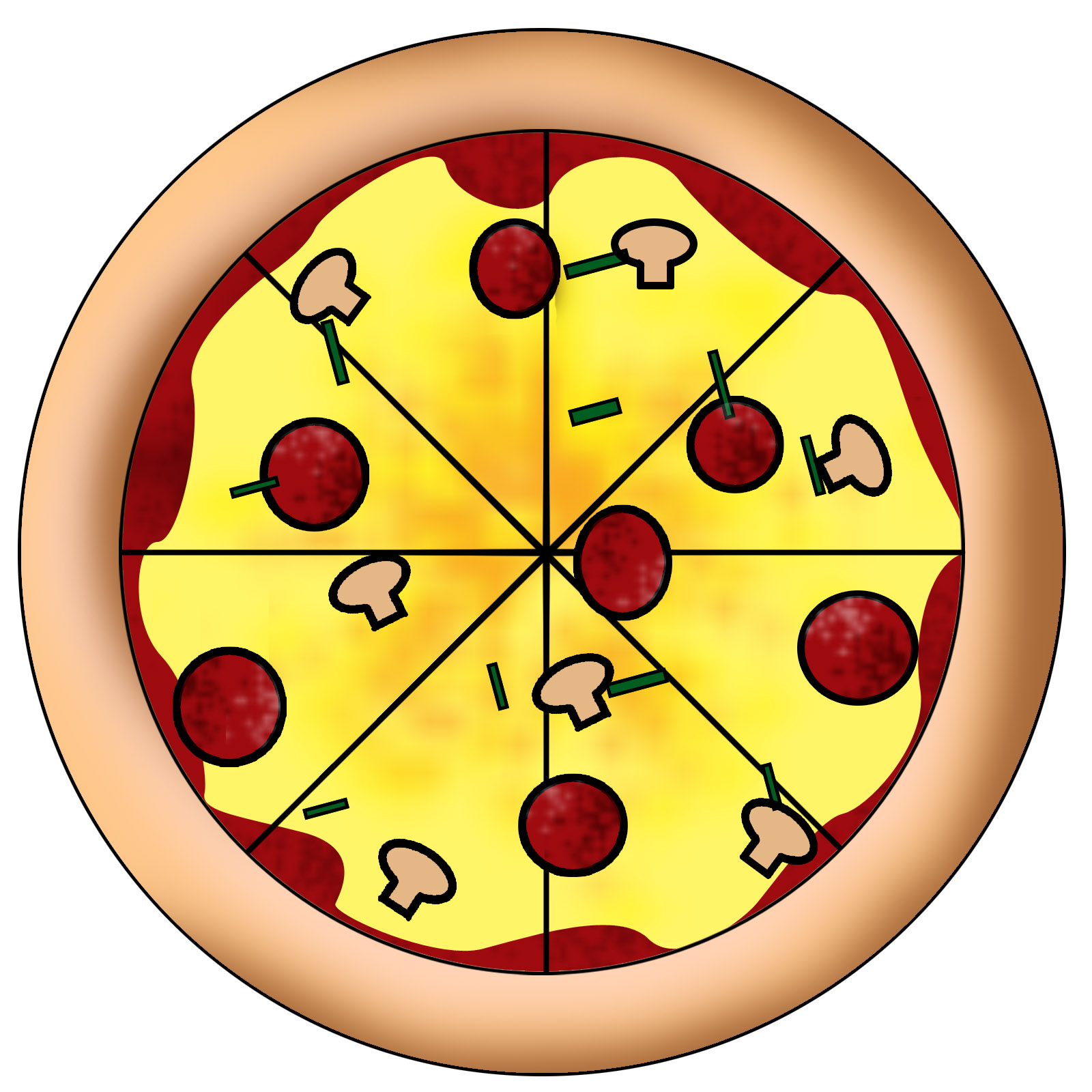 Cartoon Pizza Drawing For Kids - vrogue.co