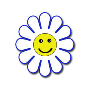 Smiley Face Flower Clipart - Free Clipart Images
