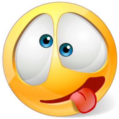 Crazy smiley face clip art