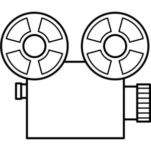 MOVIE FILM CAMERA - public domain clip art image - Polyvore