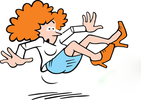 Slip and fall clip art
