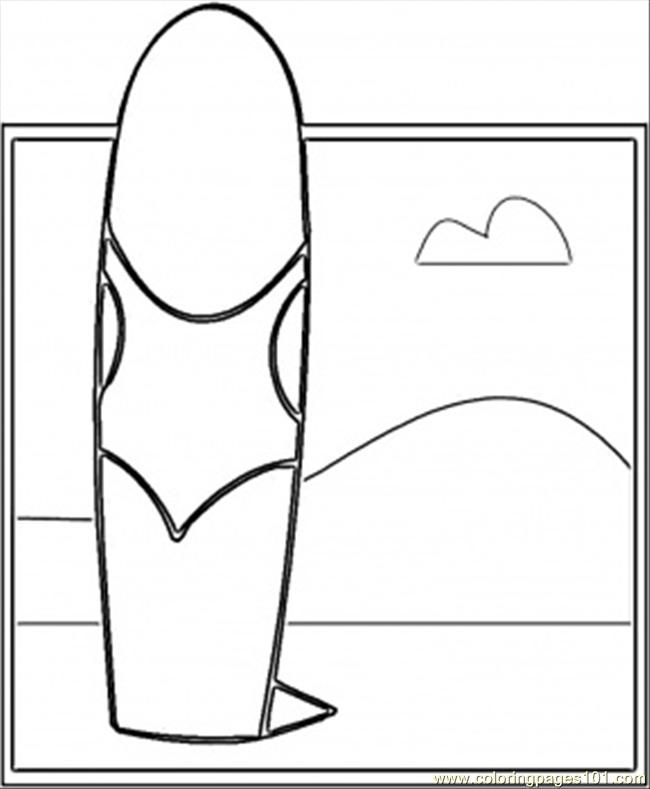 Surfboard Coloring Page - AZ Coloring Pages