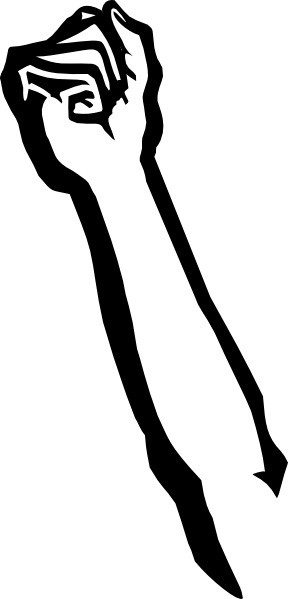 Raised Fist clip art Free vector in Open office drawing svg ( .svg ...