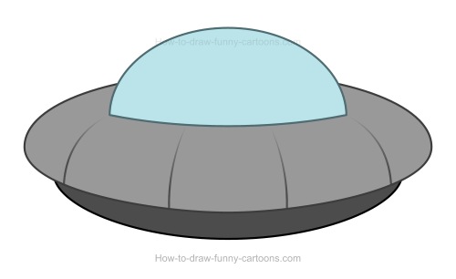 How to Draw A Cartoon UFO