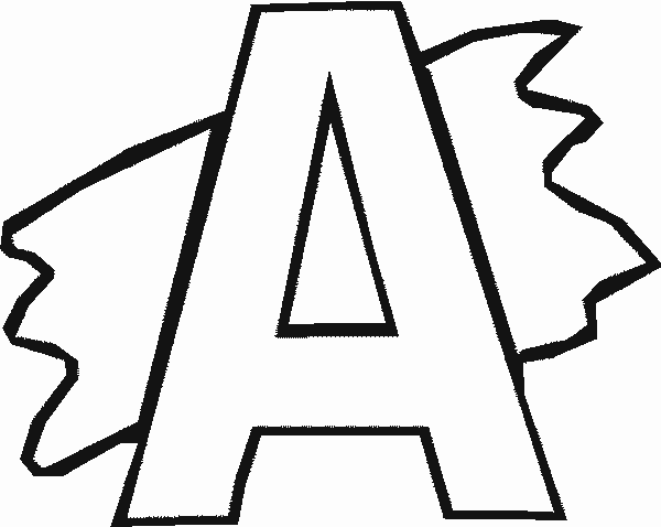 Alphabet with Splash Coloring Pages Free Printable Download ...