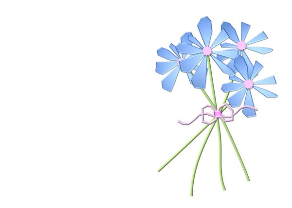 Blue Flower Border - ClipArt Best