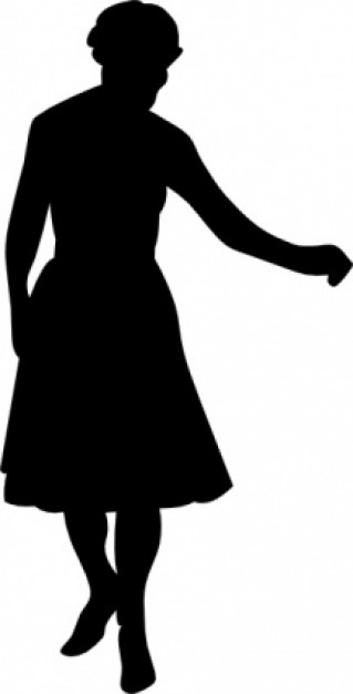 Dancing Gal clip art | Download free Vector