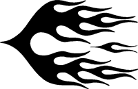 Flames Stickers | Flames Decals - Car Stickers