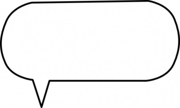 speech bubble in rounded rectangle | Download free Vector